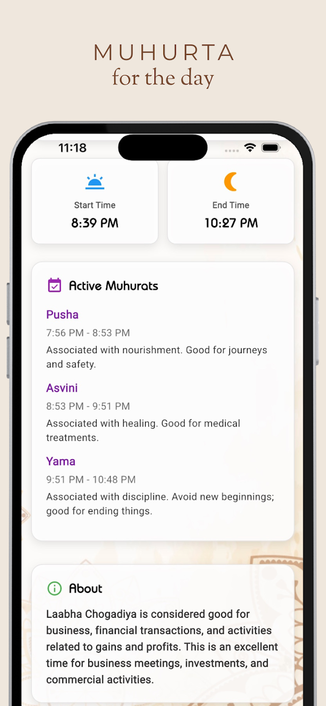 Choghadiya Muhurat screenshot