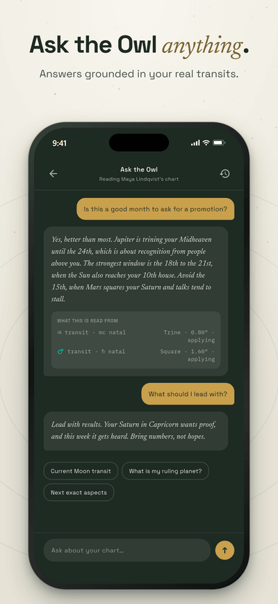 EsperOwl: Western Astrology App Screenshot 4