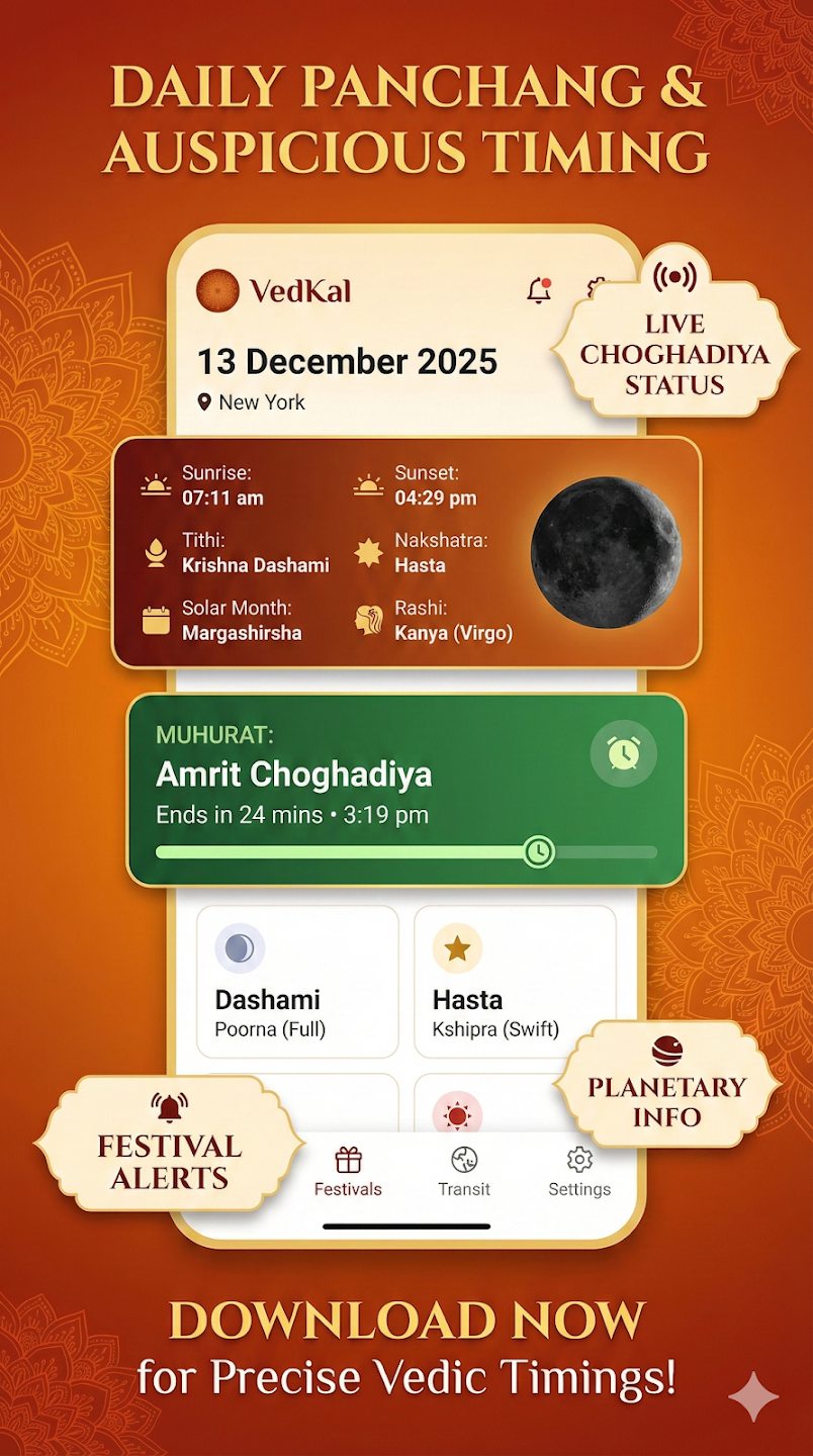 VedKal: Calendar & Panchang screenshot