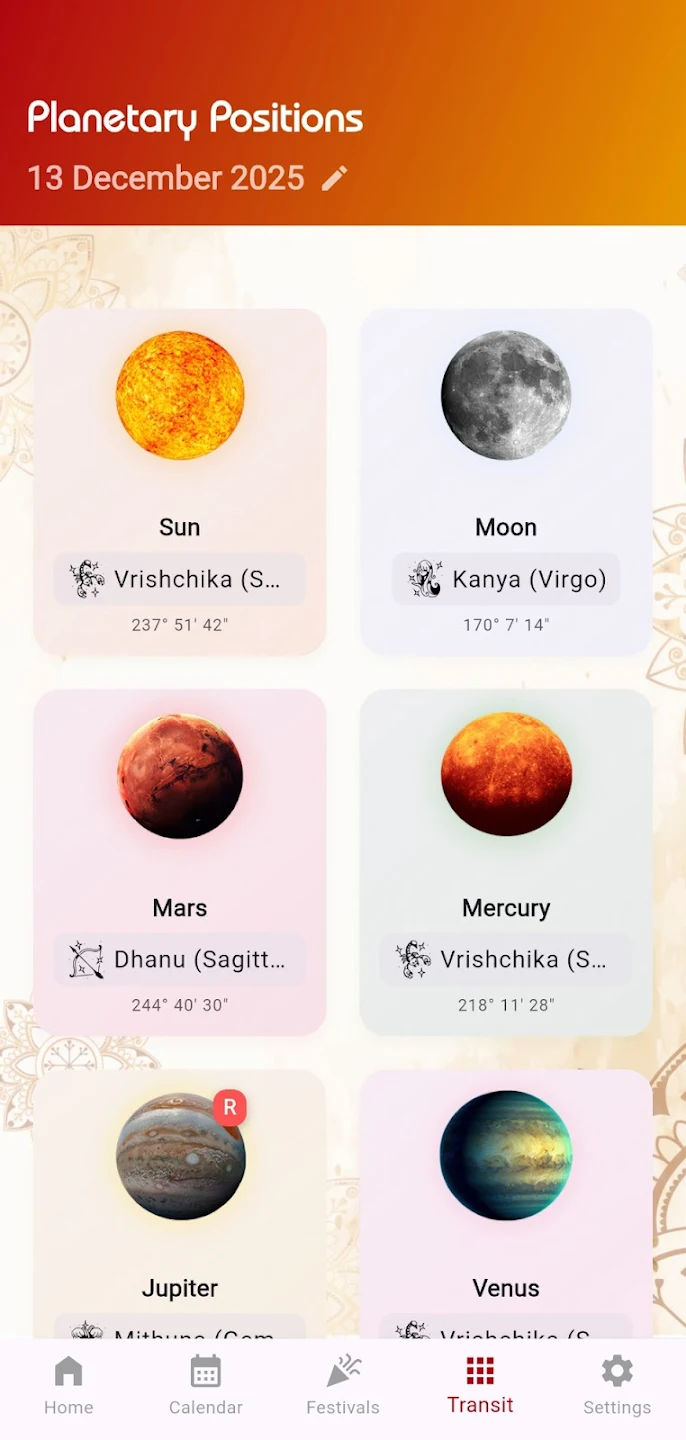VedKal: Calendar & Panchang screenshot